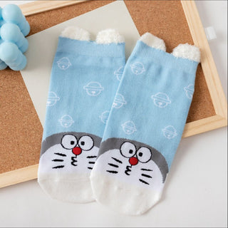 Doraemon Cotton Socks | Soft Breathable Casual Socks