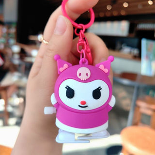 Sanrio Kuromi Keychain | Kawaii Cartoon Clockwork Doll