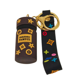 Cute Bottle Purse Style Keychain