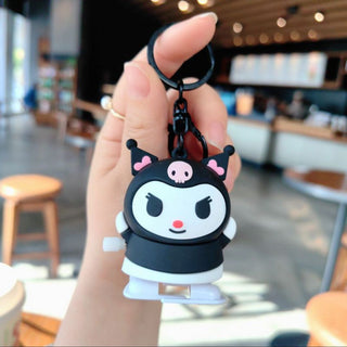 Sanrio Kuromi Keychain | Kawaii Cartoon Clockwork Doll