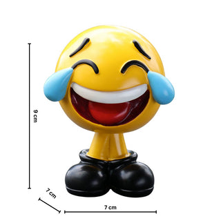 Cute Emoji Desk Decor | PolyResin Emoticon Figurines for Car Dashboard - Geekmonkey