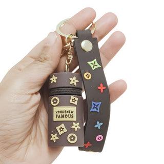 Cute Bottle Purse Style Keychain
