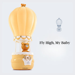 Hot Air Balloon Lamp | Cute Bear Plug-in Bedside Lamp