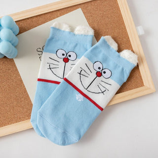 Doraemon Cotton Socks | Soft Breathable Casual Socks