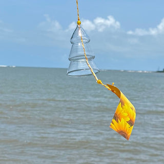 Tree Transparent Glass Blessing Bell