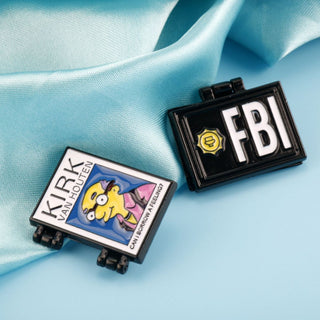 Quirky FBI Agent Brooch | Funny Lapel Pin