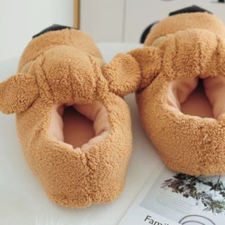 Cute Doggo Plush Shoes | Non-Slip Winter House Shoes (Universal Size)