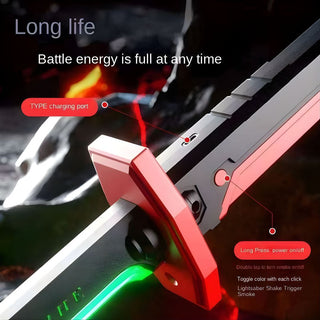 BlazeStrike LED Smoke Sword – Multicolor Light FX Toy