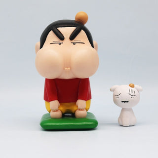 Shinchan Shiro - Angry and Hurt Figurine Set