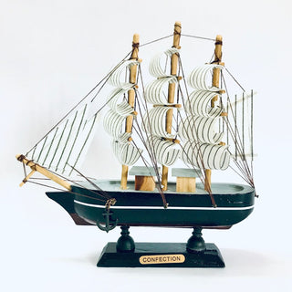 O Captain - Wooden Sail Boat Model