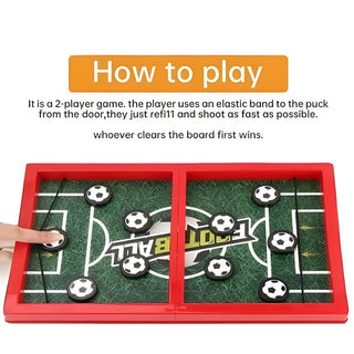 Fast Sling Puck Game – Wooden Tabletop Sling Shot Board Game