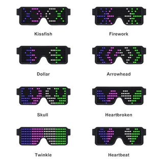 Blink-Glow LED Party Glasses | Dynamic Patterns, Wireless, USB Charging