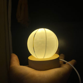 Cute Ball Shaped Crystal Lamp