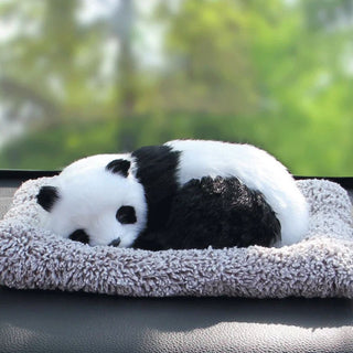 Plush Sleeping Panda - Dashboard Ornament