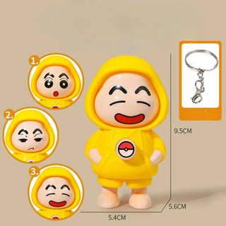 Face Changer Keychain | Rotating Mood Toy Keychain