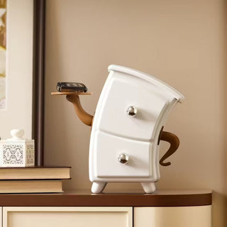 Cutesy Monkey Drawer Organizer – Cute Desktop Storage Cabinet with 2 Drawers