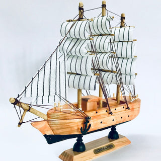 O Captain - Wooden Sail Boat Model