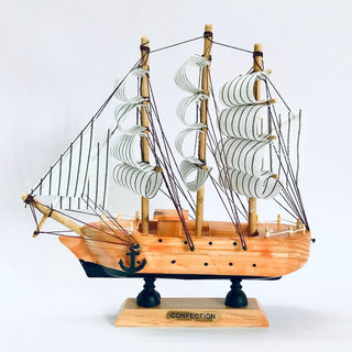 O Captain - Wooden Sail Boat Model