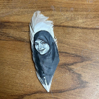 Personalized Feather Painting | Photo to Painting