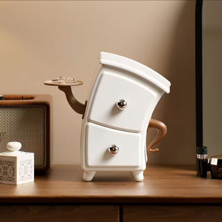 Cutesy Monkey Drawer Organizer – Cute Desktop Storage Cabinet with 2 Drawers