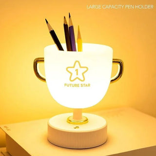 Future Star Trophy LED Lamp and Pen Stand | Victory Cup Lamp