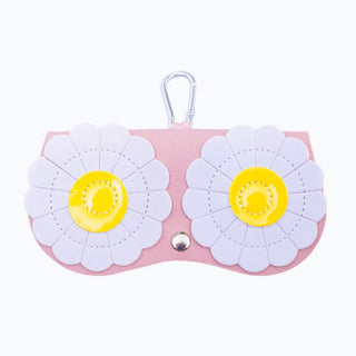 Dazzling Daisy Sunglass Case - Faux Leather