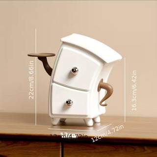 Cutesy Monkey Drawer Organizer – Cute Desktop Storage Cabinet with 2 Drawers - Geekmonkey