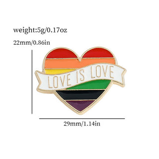 Vibrant Rainbow Enamel Pins 