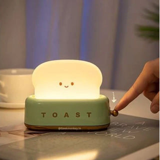 Cute ABS Toast Night Light | Raising Toast to You | Chargeable Lamp [USB]