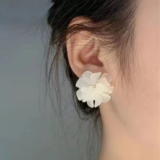 Pretty Pastel Acrylic Flower Earrings