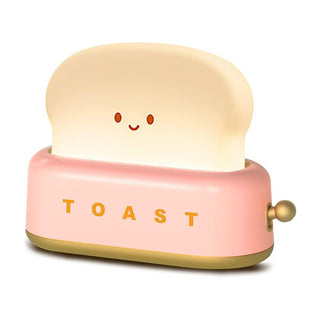 Cute ABS Toast Night Light | Raising Toast to You | Chargeable Lamp [USB] - Geekmonkey