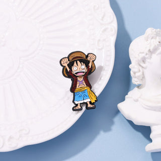 The Straw Hat Captain Lives On! Luffy One Piece Enamel Pin