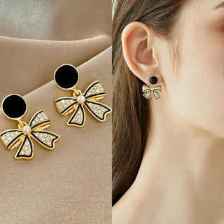 Bow Shaped Earrings | Elegant and Timeless Jewelry