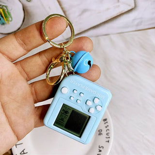 Retro Handheld Game Keychain | Tiny Nostalgic Gaming Console With Keyring