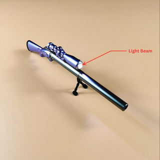 Sniper Gun Pen with Torch | Novelty Gun Pen with 0.38 mm