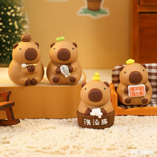 Cute Capybara Figurines [ Set of 4]