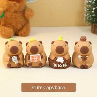 Cute Capybara Figurines [ Set of 4]