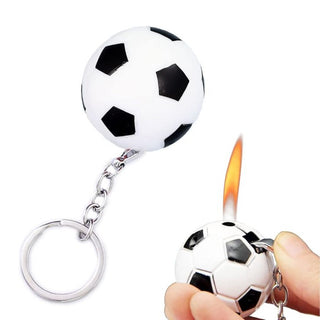 Ball Shaped Lighter Keychain | Creative Butane Refillable Soft Flame Lighter