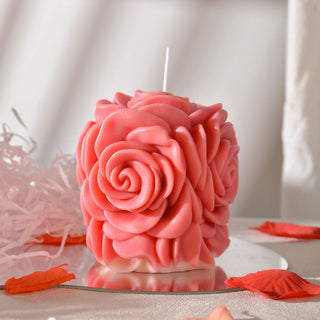 Radiant Rose Flower Candle | Pretty Rose Day Gifts