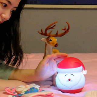 Santa LED Night Light | Silicone Touch Sensor Claus Lamp