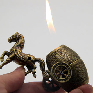 Horse Cart Shaped Lighter | Decorative Butane Flame Lighter