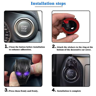 Super Hero Button Cover | Car Engine Start Button 3D