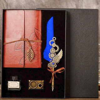 Calligraphy Quill Pen Set | Diary and Pen Gift Box