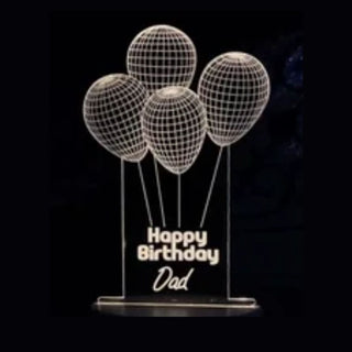 Birthday Dad Acrylic Lamp | Creative Holographic Lamp