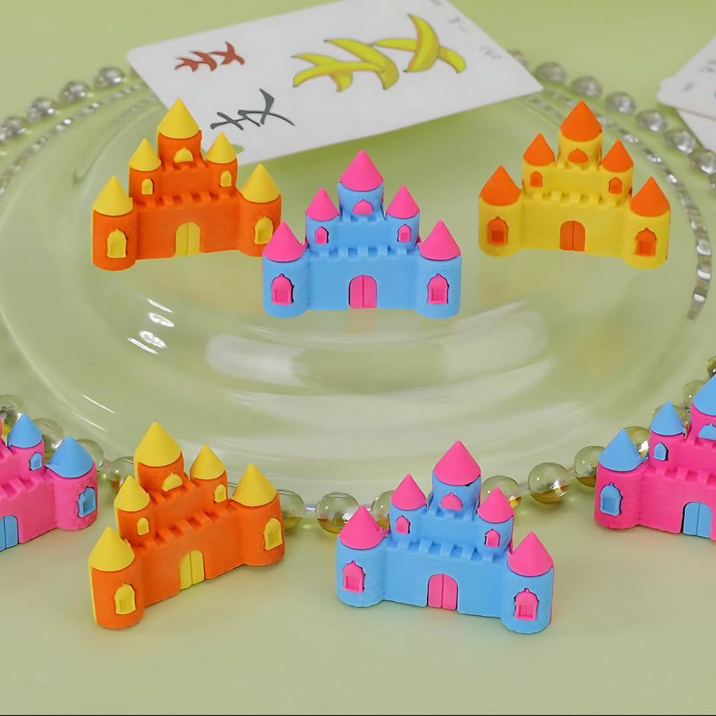 Cute Castle Shaped Erasers | Magical Gift for Princesses (set of 2 ...