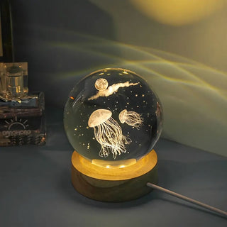 Pretty Fish Crystal Ball Night Light