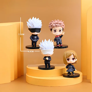 Jujutsu Kaisen Chibi Collectibles | Cute Anime Figures Set of 4