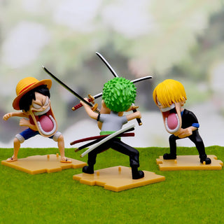 One Piece Big Mouth Crew: Luffy, Zoro, and Sanji