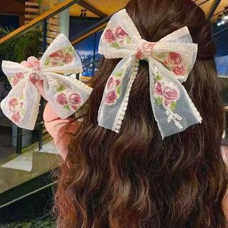 Elegant Lace Bow Hair Clip – Soft, Breathable n Stylish