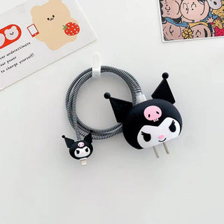 Kuromi Apple Charger Cover | Cute & Protective for iPhone 18W-20W Chargers